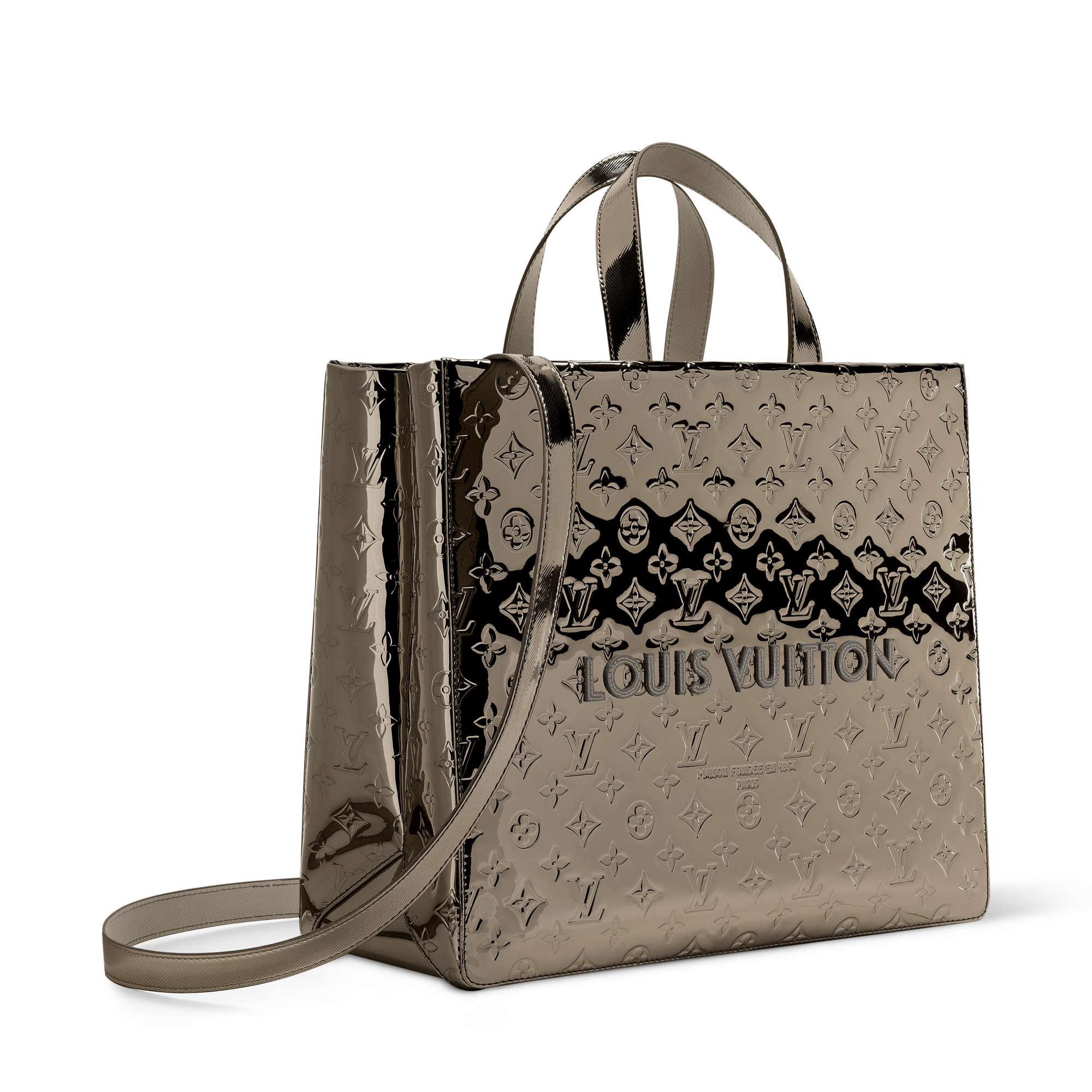 小物 LOUIS VUITTON Shopper Tote MM Bag - Luxury Monogram Other Silver | LOUIS VUITTON